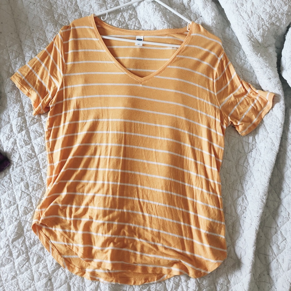 Old Navy Yellow Striped Top